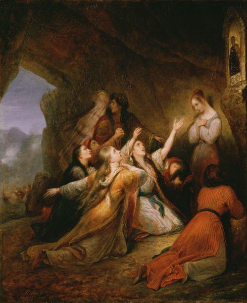 Ary Scheffer Greek Women Imploring at the Virgin of Assistance